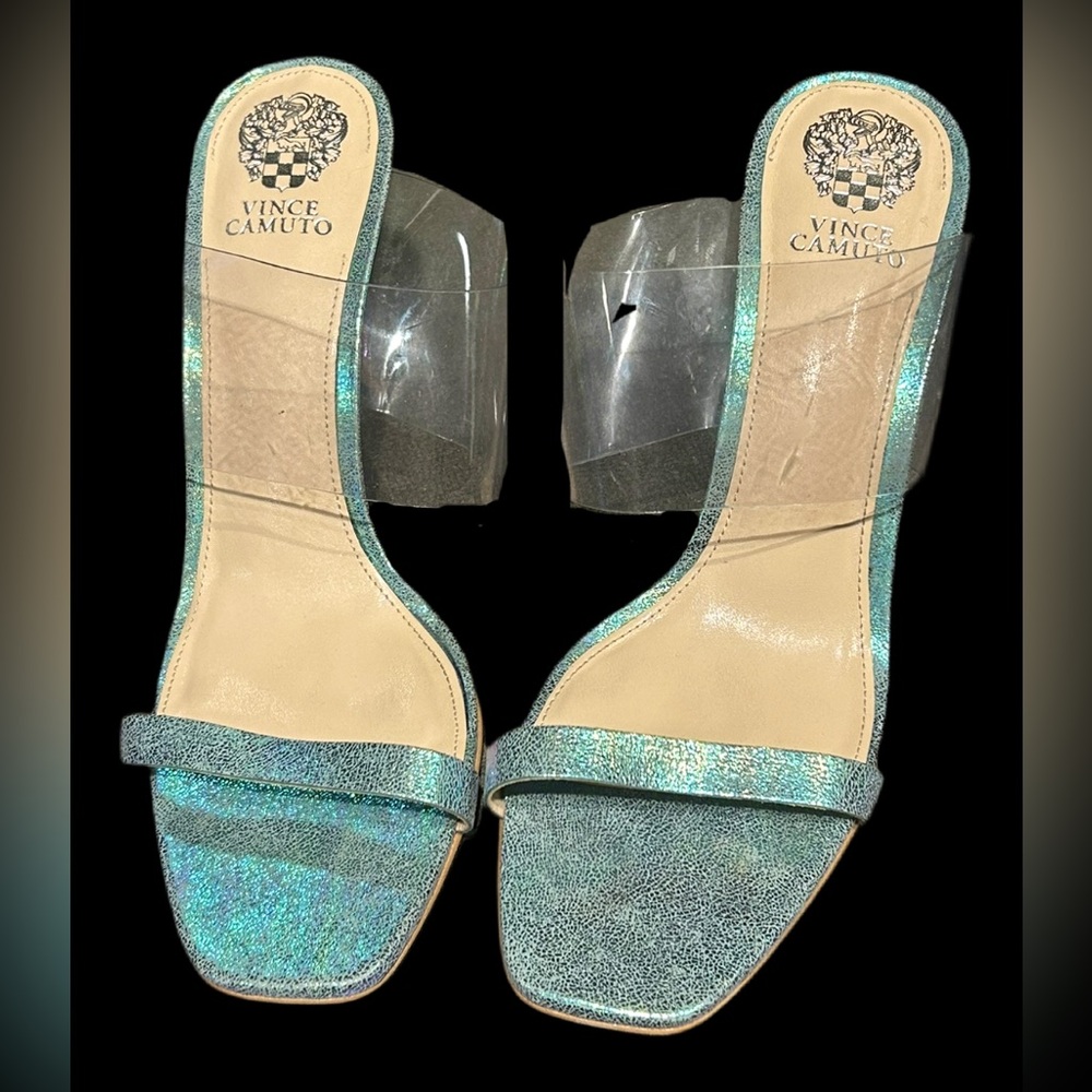 Vince Camuto Ashta Holographic High Heel Stiletto Sandals Women's Size 11